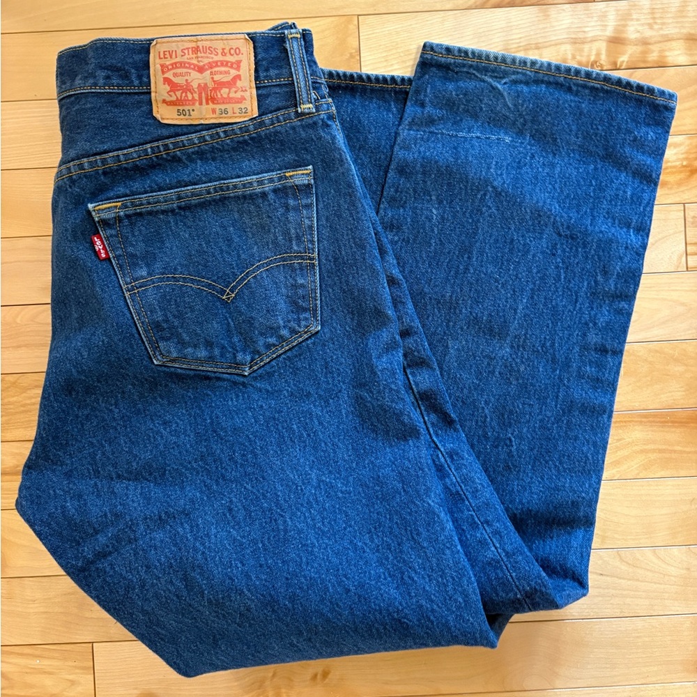 Levi's 501 Jeans Denim Men's Button fly W36 L32 Blue